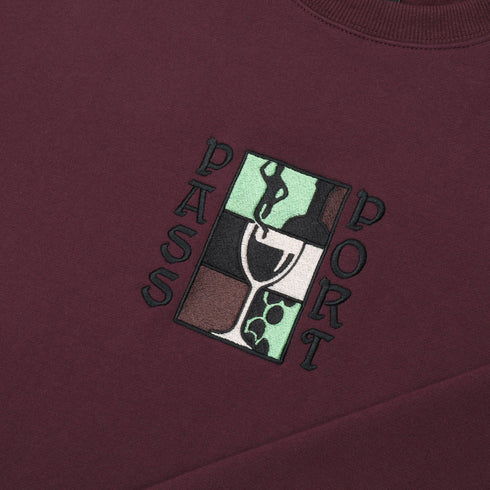 Pass Port - Dine 'Em Sweater (Washed Berry) *SALE
